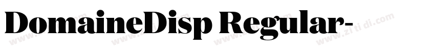 DomaineDisp Regular字体转换